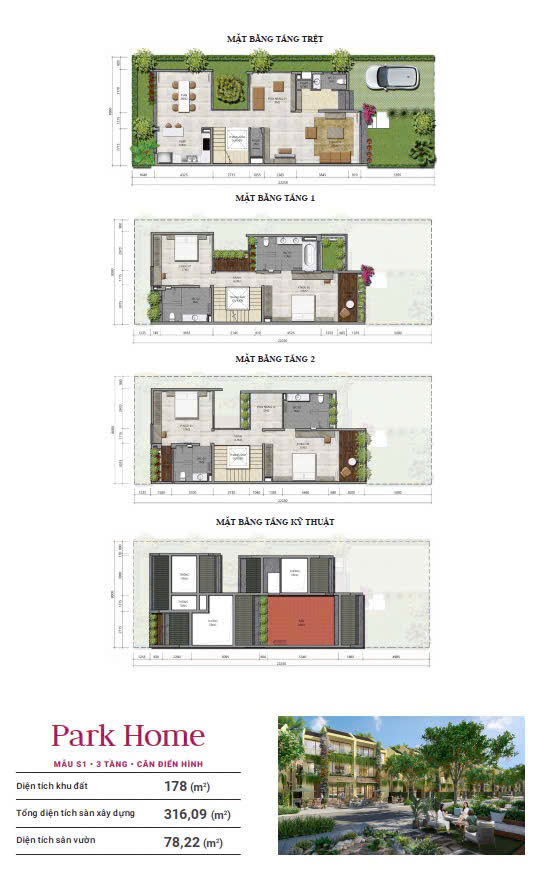 Mặt bằng park home